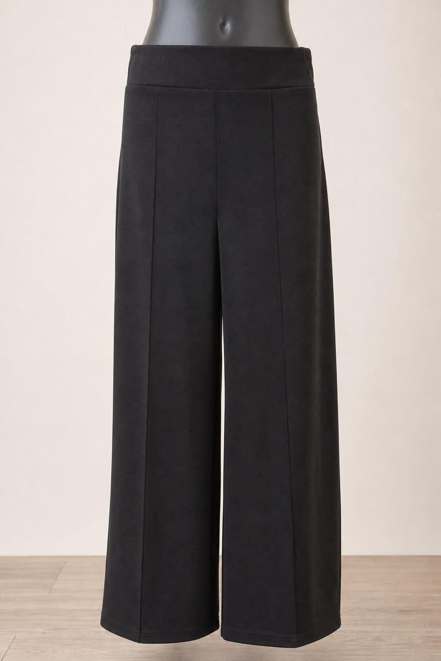 Elegante schwarze Wide-Leg-Hose